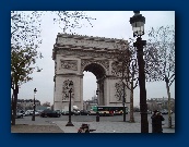 Arc de Triomphe on the Champs Elysees, Paris