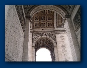 Under the Arc de Triomphe.