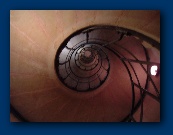 Spiral staircase to the top of the Arc de Triomphe. (284 steps)