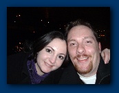 Cal and Lisa on Seine river boat.