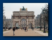 Outside the Louvre.