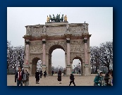 Outside the Louvre.